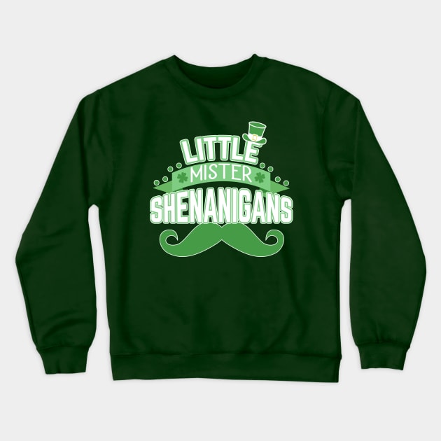 Little Mister Shenanigans Crewneck Sweatshirt by TheBlackCatprints